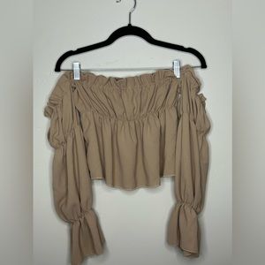 Off the shoulder long sleeve